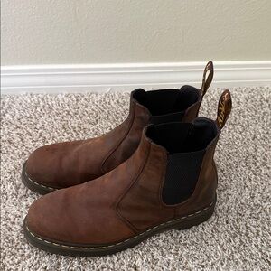 Dr. Martens Dark Brown Leather Ankle Boots